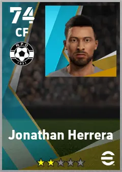 Jonathan Herrera eFootball 2026 player card — 74 OVR CF