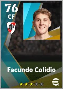 Facundo Colidio eFootball 2026 player card — 76 OVR CF