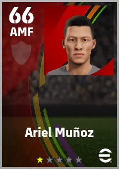 Ariel Munoz eFootball 2026 player card — 66 OVR AMF