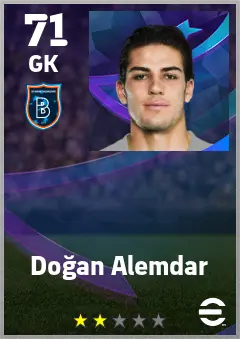 Dogan Alemdar eFootball 2026 player card — 71 OVR GK