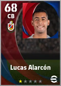 Lucas Alarcon eFootball 2026 player card — 68 OVR CB