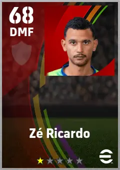 Ze Ricardo eFootball 2026 player card — 68 OVR DMF