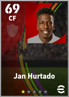 Jan Hurtado eFootball 2026 player card — 69 OVR CF