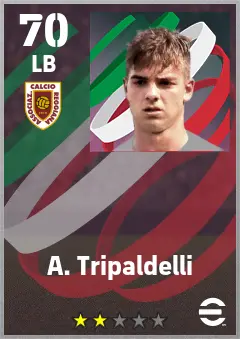 A. Tripaldelli eFootball 2026 player card — 70 OVR LB