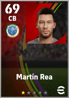 Martin Rea eFootball 2026 player card — 69 OVR CB