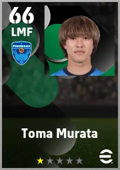 Toma Murata eFootball 2026 player card — 66 OVR LMF