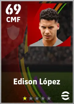 Edison Lopez eFootball 2026 player card — 69 OVR CMF