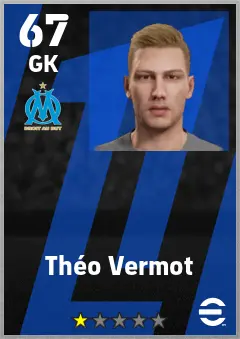 Theo Vermot eFootball 2026 player card — 67 OVR GK