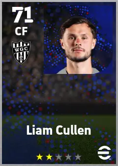 Liam Cullen eFootball 2026 player card — 71 OVR CF