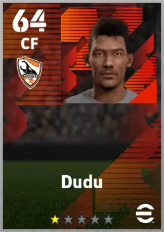 Dudu eFootball 2026 player card — 64 OVR CF