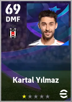 Kartal Yilmaz eFootball 2026 player card — 69 OVR DMF