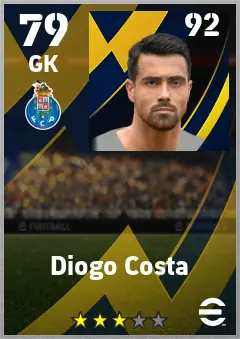 Diogo Costa eFootball 2026 player card — 79 OVR GK