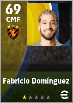 Fabricio Dominguez eFootball 2026 player card — 69 OVR CMF