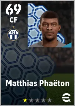 Matthias Phaeton eFootball 2026 player card — 69 OVR CF