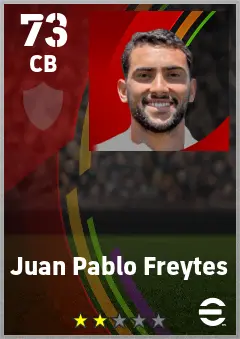 Juan Pablo Freytes eFootball 2026 player card — 73 OVR CB