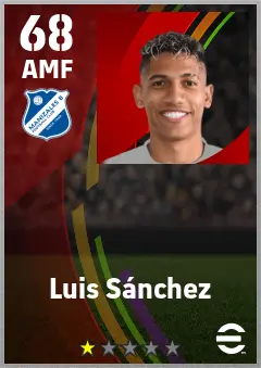 Luis Sanchez eFootball 2026 player card — 68 OVR AMF