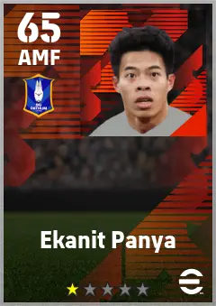 Ekanit Panya eFootball 2026 player card — 65 OVR AMF