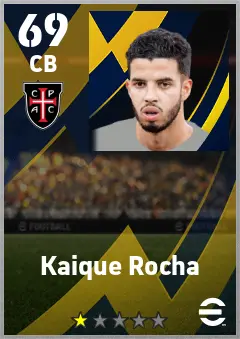 Kaique Rocha eFootball 2026 player card — 69 OVR CB