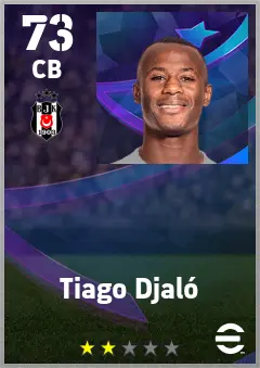 Tiago Djalo eFootball 2026 player card — 73 OVR CB