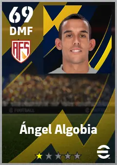 Angel Algobia eFootball 2026 player card — 69 OVR DMF
