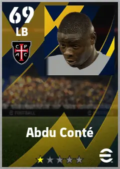Abdu Conte eFootball 2026 player card — 69 OVR LB