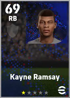 Kayne Ramsay eFootball 2026 player card — 69 OVR RB