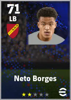 Neto Borges eFootball 2026 player card — 71 OVR LB