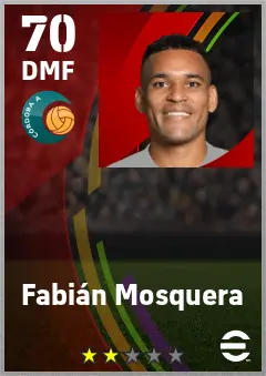 Fabian Mosquera eFootball 2026 player card — 70 OVR DMF