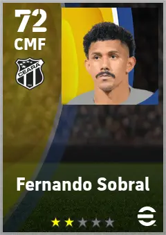Fernando Sobral eFootball 2026 player card — 72 OVR CMF