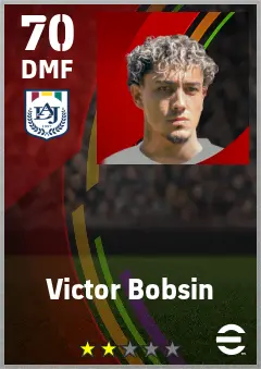 Victor Bobsin eFootball 2026 player card — 70 OVR DMF