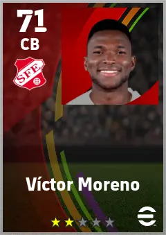 Victor Moreno eFootball 2026 player card — 71 OVR CB
