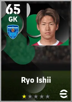 Ryo Ishii eFootball 2026 player card — 65 OVR GK