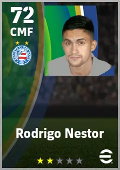 Rodrigo Nestor eFootball 2026 player card — 72 OVR CMF
