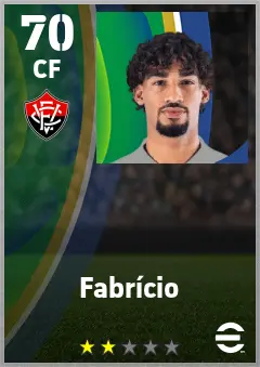 Fabricio eFootball 2026 player card — 70 OVR CF