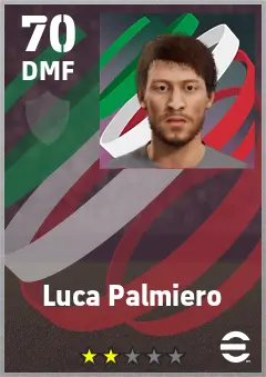 Luca Palmiero eFootball 2026 player card — 70 OVR DMF