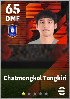 Chatmongkol Tongkiri eFootball 2026 player card — 65 OVR DMF