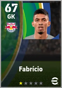 Fabricio eFootball 2026 player card — 67 OVR GK