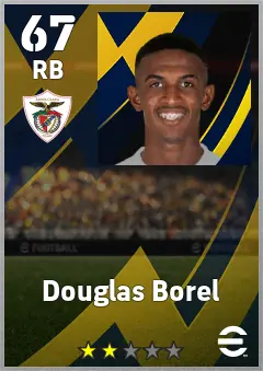 Douglas Borel eFootball 2026 player card, 67 OVR RB