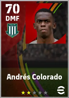 Andres Colorado eFootball 2026 player card — 70 OVR DMF