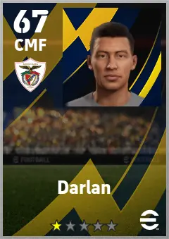 Darlan eFootball 2026 player card — 67 OVR CMF