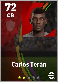 Carlos Teran eFootball 2026 player card — 72 OVR CB