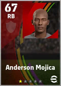 Anderson Mojica eFootball 2026 player card — 67 OVR RB