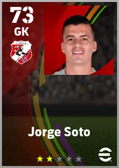 Jorge Soto eFootball 2026 player card — 73 OVR GK