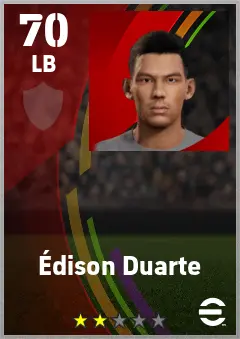Edison Duarte eFootball 2026 player card — 70 OVR LB