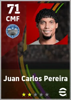 Juan Carlos Pereira eFootball 2026 player card — 71 OVR CMF