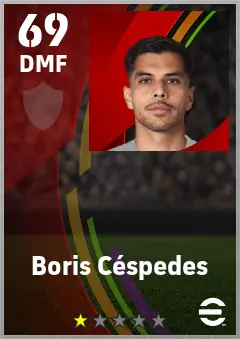 Boris Cespedes eFootball 2026 player card — 69 OVR DMF