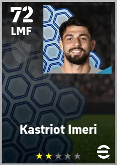 Kastriot Imeri eFootball 2026 player card — 72 OVR LMF