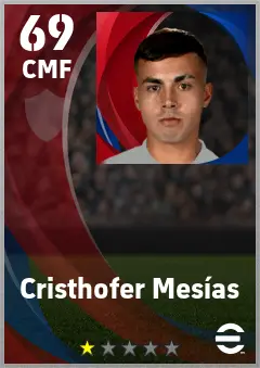 Cristhofer Mesias eFootball 2026 player card — 69 OVR CMF