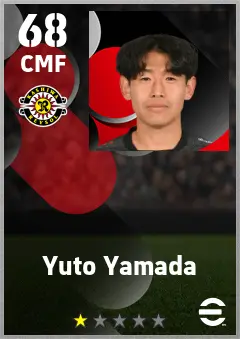 Yuto Yamada eFootball 2026 player card — 68 OVR CMF