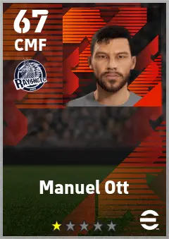 Manuel Ott eFootball 2026 player card — 67 OVR CMF